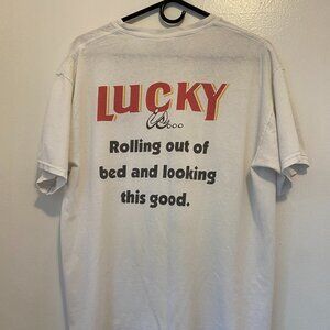 Vintage Lucky Beer graphic tee